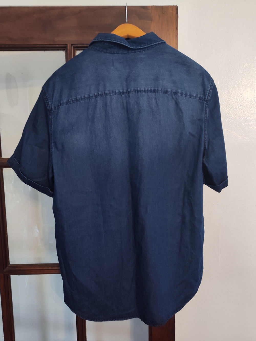 Calvin Klein Jeans Men's Indigo Denim Button-Up Shirt - Picture 2 of 2